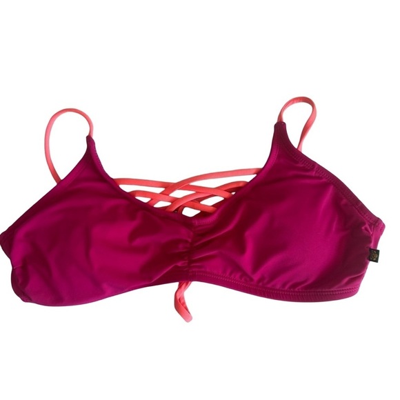 La Vie En Rose Other - La Vie En Rose Pink and Orange Bikini Swim Top Women’s S